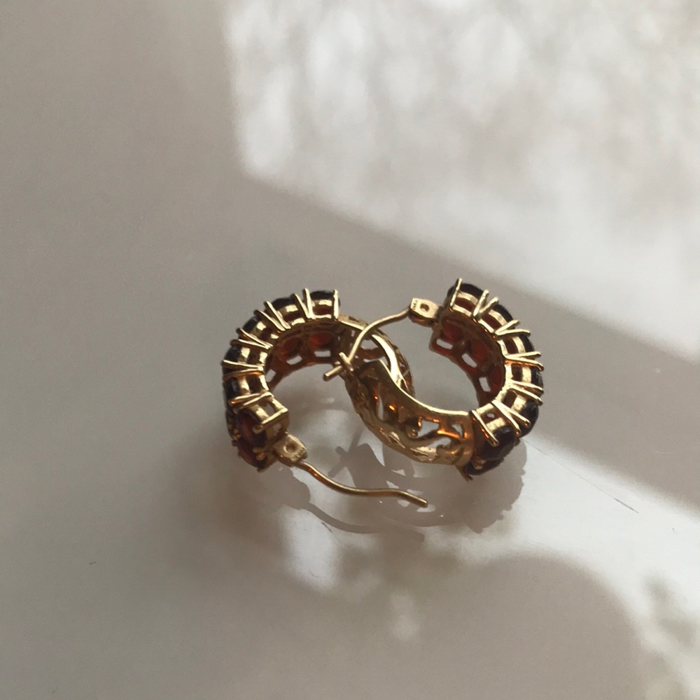 14k hoop earrings